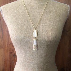 NEW Kendra Scott Eva Necklace Ivory Mother of Pearl